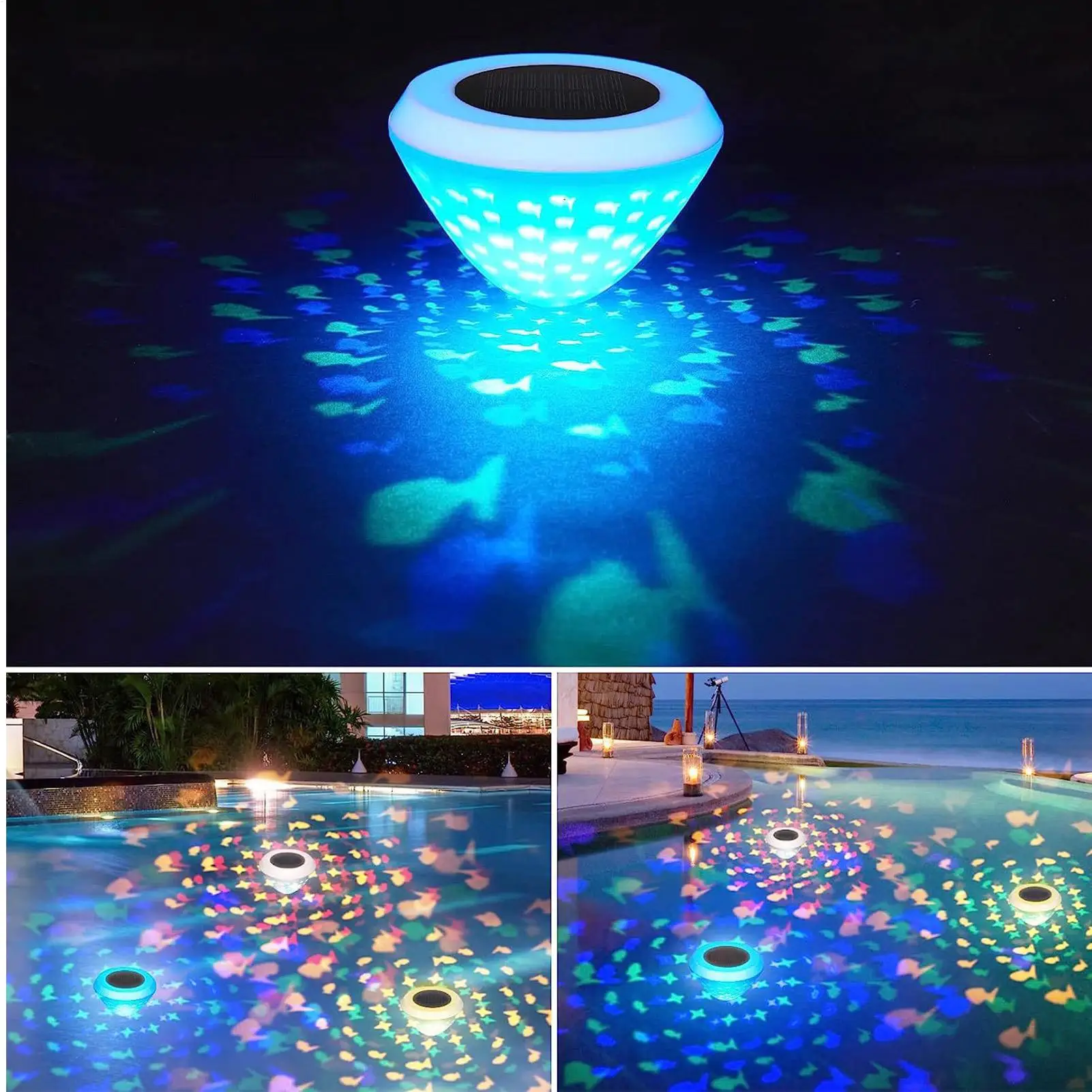 Floating Lights Waterproof Col - Pool Light Solar Rechargeable ulasan dan harga