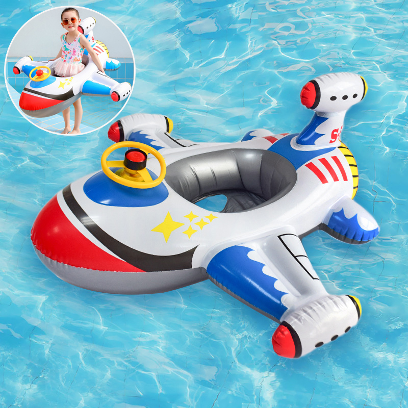 Baby Swimming Circle Airplane  - Pool Float Ring Inflatable ulasan dan harga
