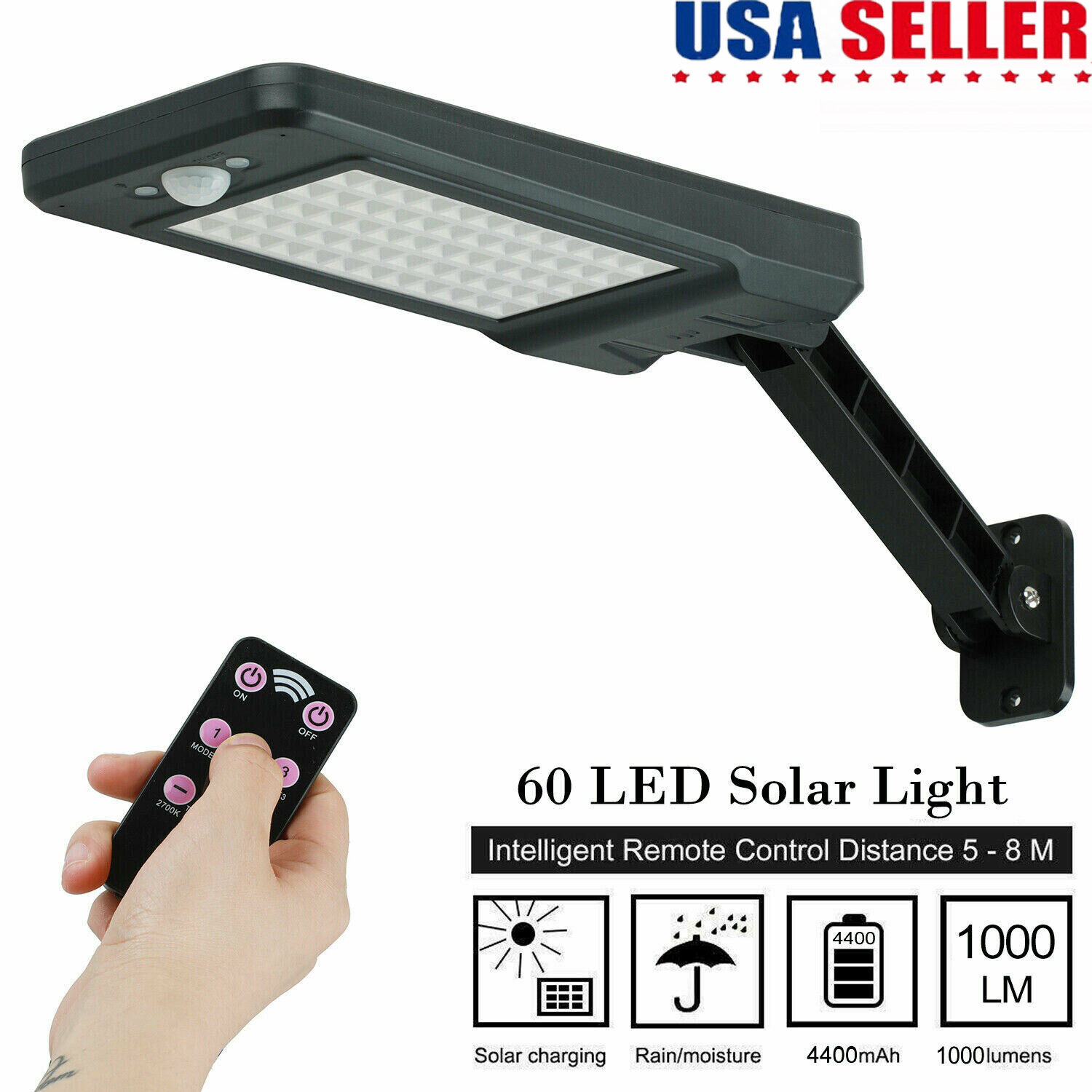 Solar Powered Wall Lamp 60 Lum - Pool Light Solar Rechargeable ulasan dan harga
