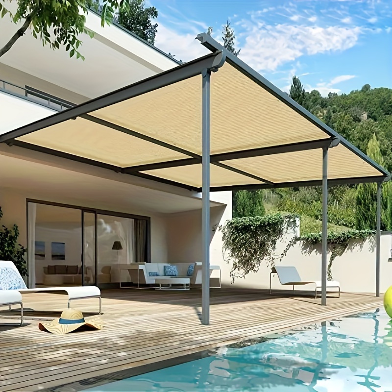 Beige Sunshade Net, Easy to In - Pool Skimmer Net ulasan dan harga