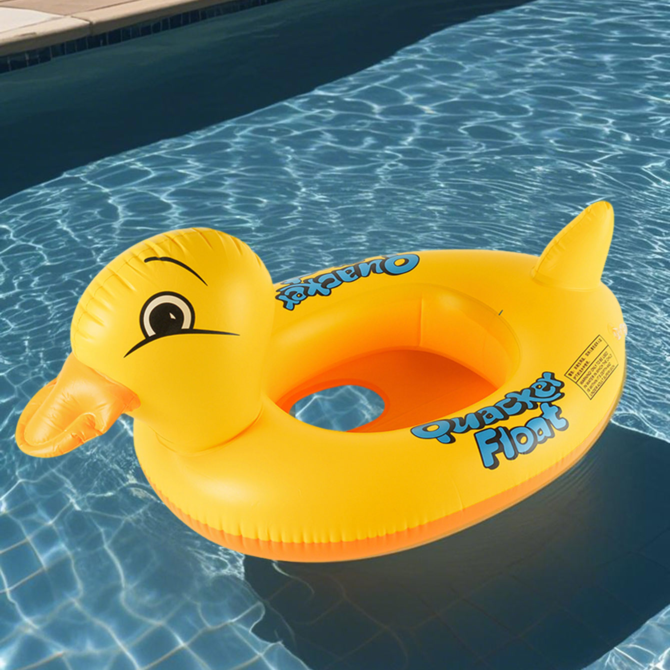 1PC Duck-shaped Thickened Infl - Pool Float Ring Inflatable ulasan dan harga