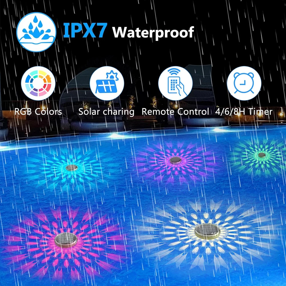 Nice Solar Rechargeable Floati - Pool Light Solar Rechargeable ulasan dan harga
