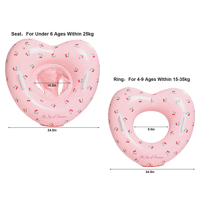 1Pcs Cherry Swim Ring Inflatab - Pool Float Ring Inflatable ulasan dan harga